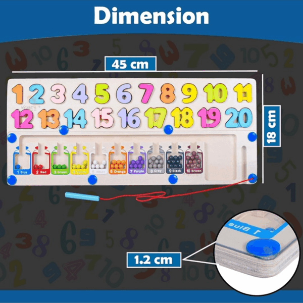 Number Study Number Study Magnetic Maze Board | number learning board | 1 to 10 ...