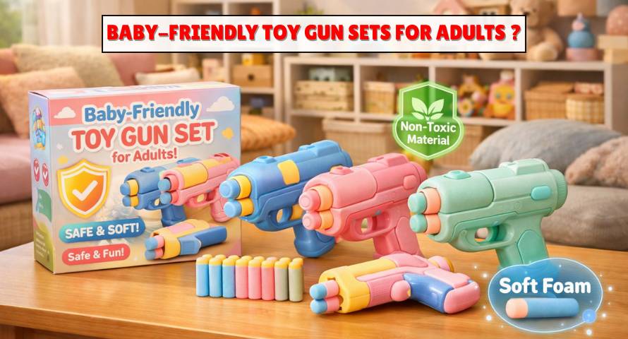 Baby-Friendly Toy Gun Sets for Adults - Smart Thinker Toys